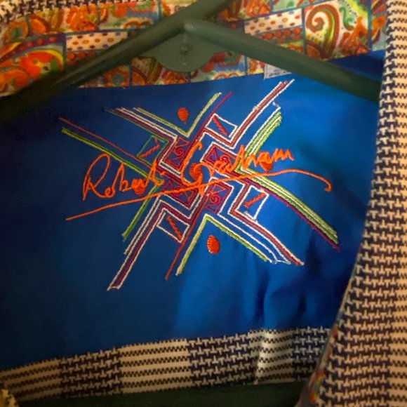 Robert Graham Dress Shirt, Men's Size 3XL/3TG - Blue Design - Picture 5 of 8